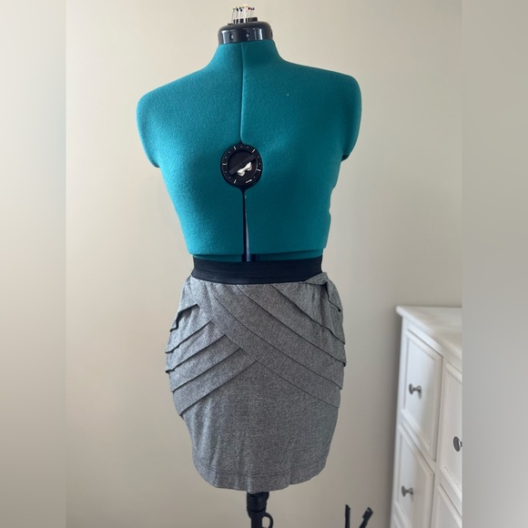 Silence + Noise Skirt (Grey, Medium) - Picture 1 of 3